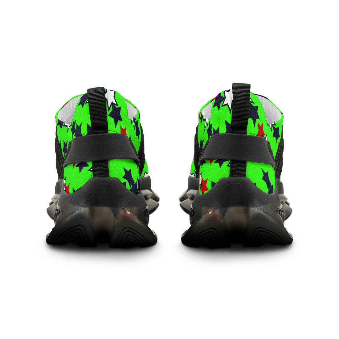 Neon Green Starboy OTT Men's Mesh Knit Sneakers