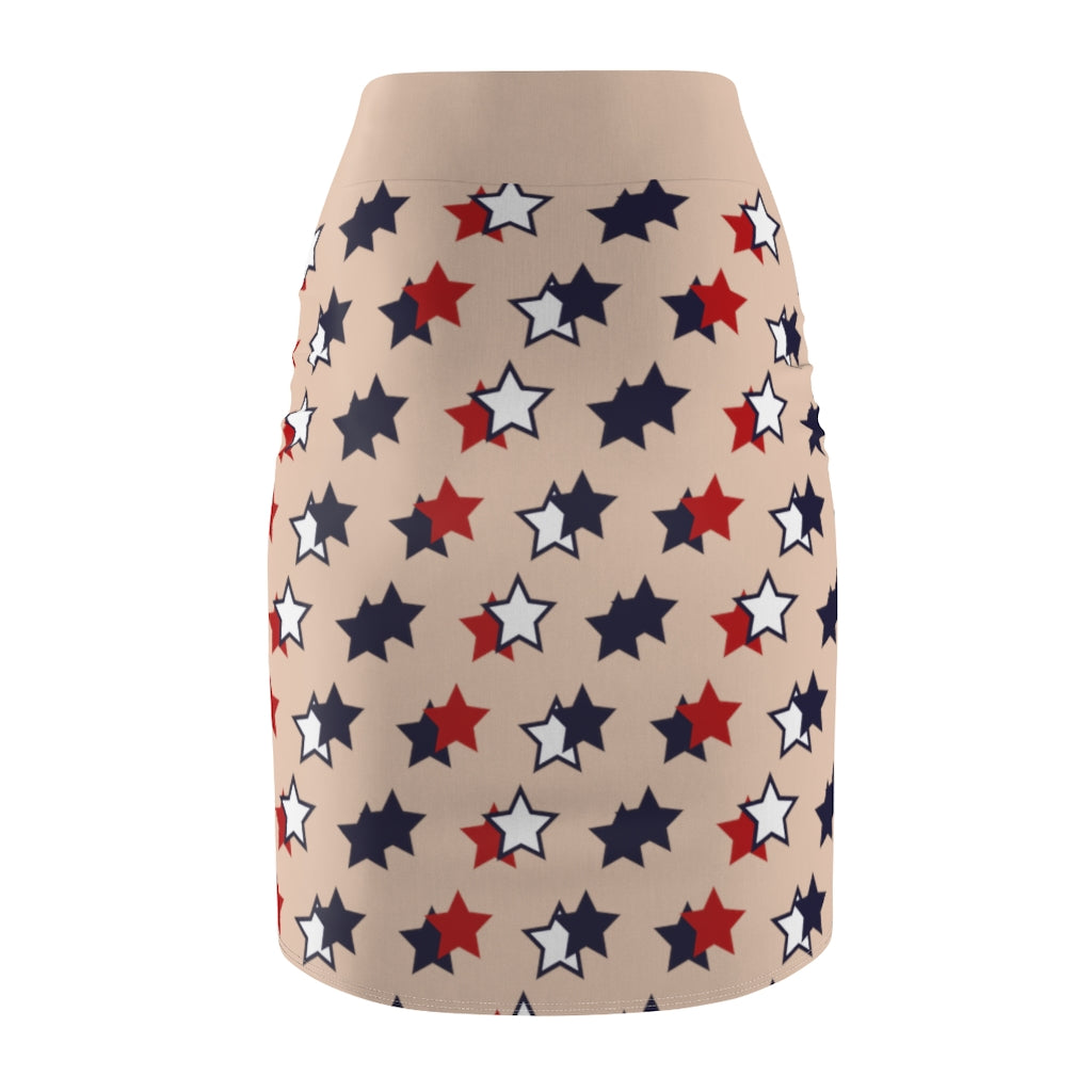 AOP Starry Nude Pencil Skirt
