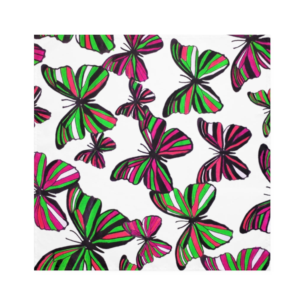 White Butterflies Napkin