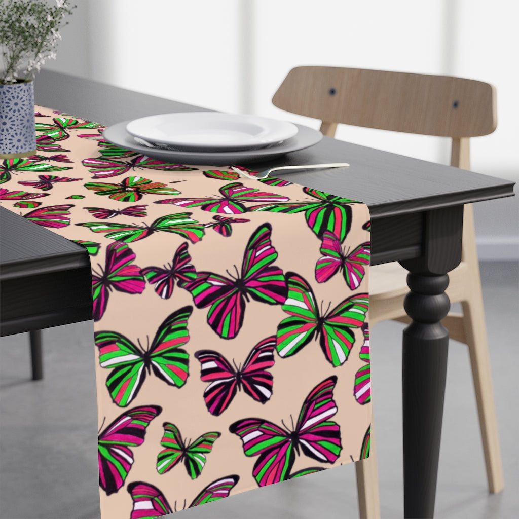 Butterflies Nude Table Runner