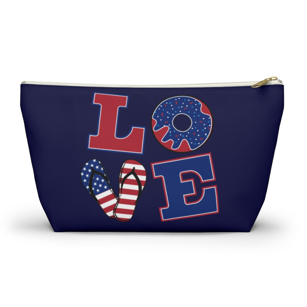 Love Navy Accessory Pouch
