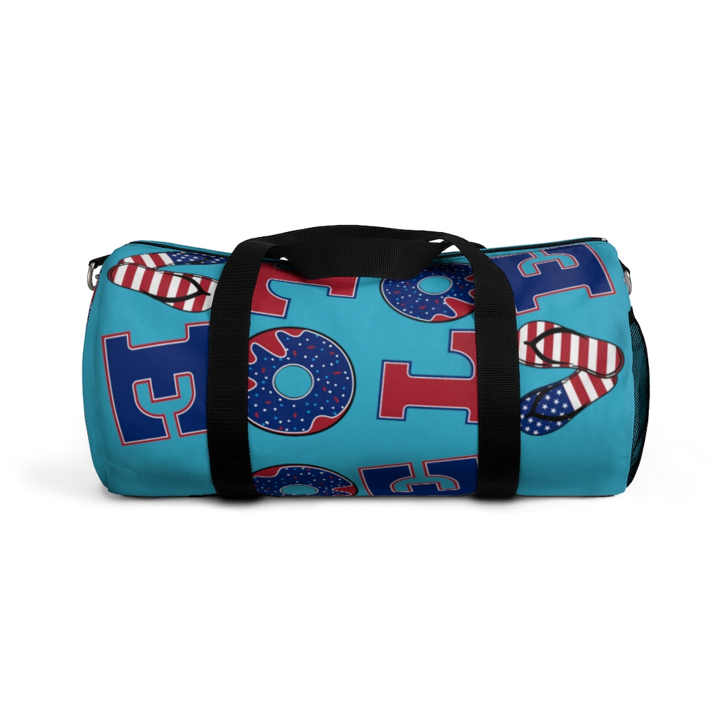 American Love Aqua Duffel Bag