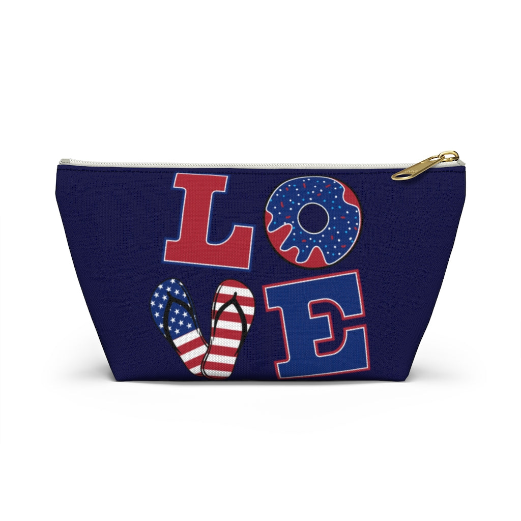 Love Navy Accessory Pouch