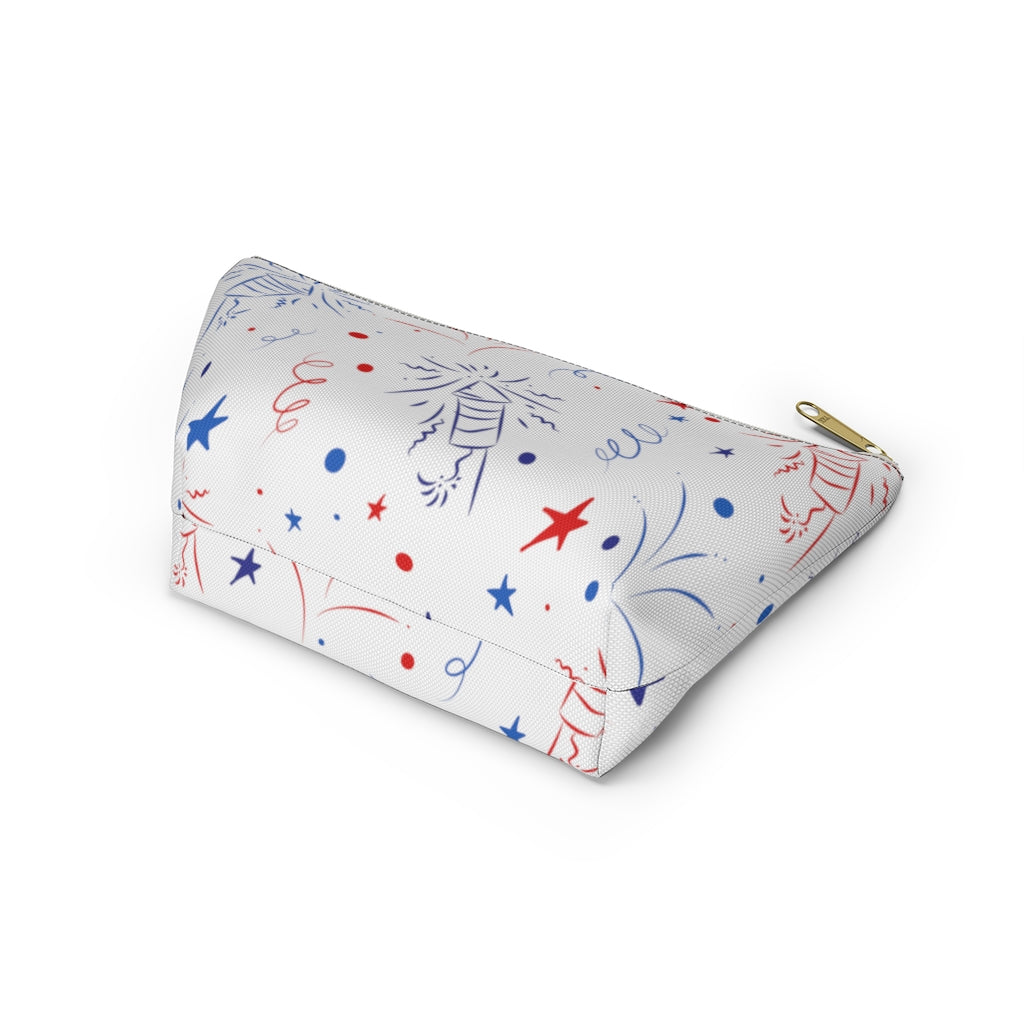 Firecracker White Accessory Pouch
