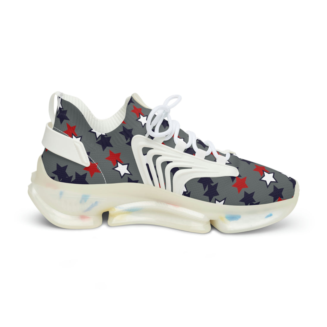 men's ash star print mesh knit sneakers