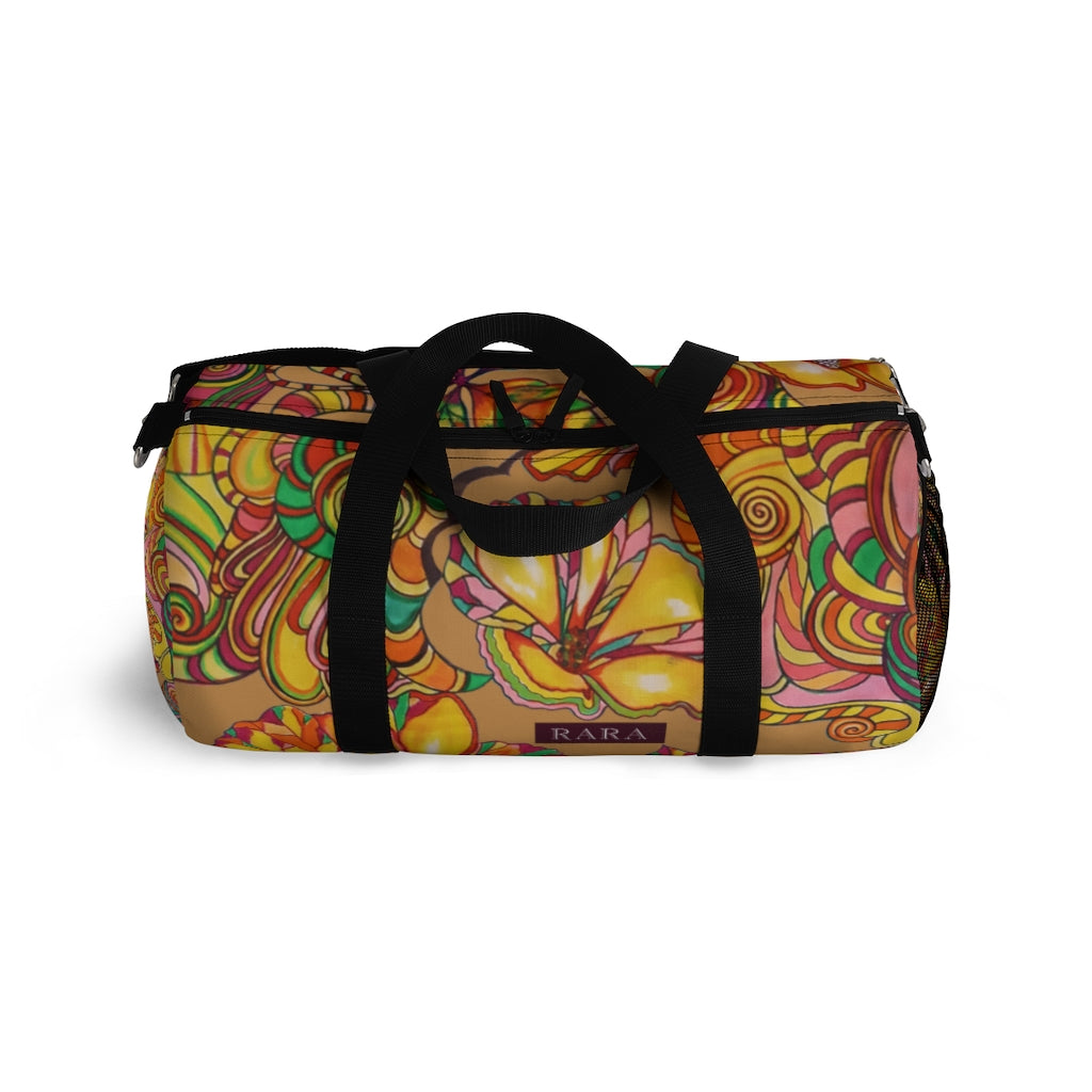 Artsy Floral Tussock Duffel Bag