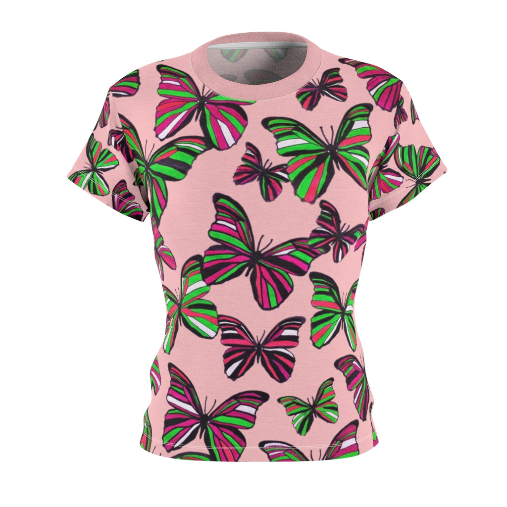 Butterflies AOP Blush T-shirt