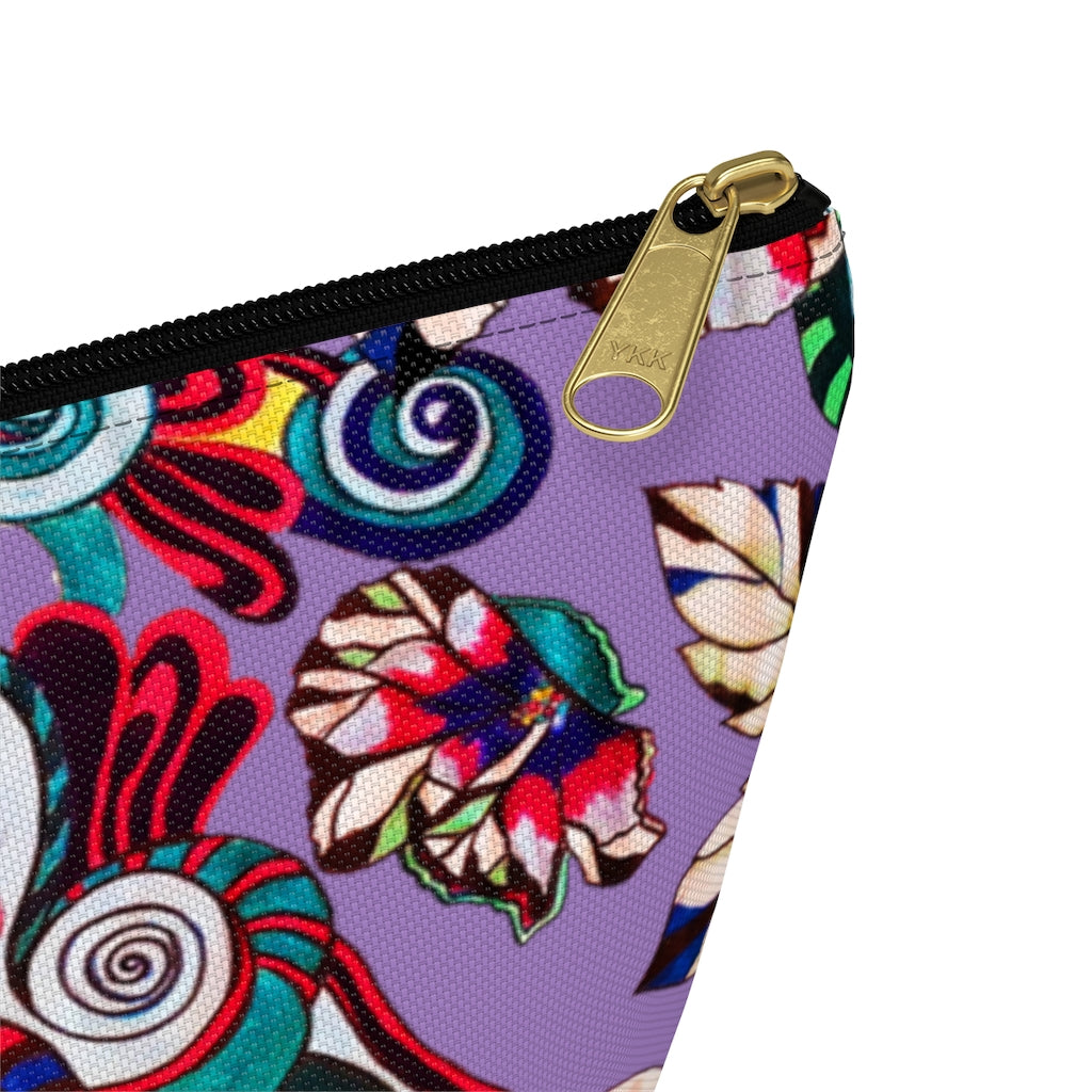 Floral Pop Lilac Accessory Pouch