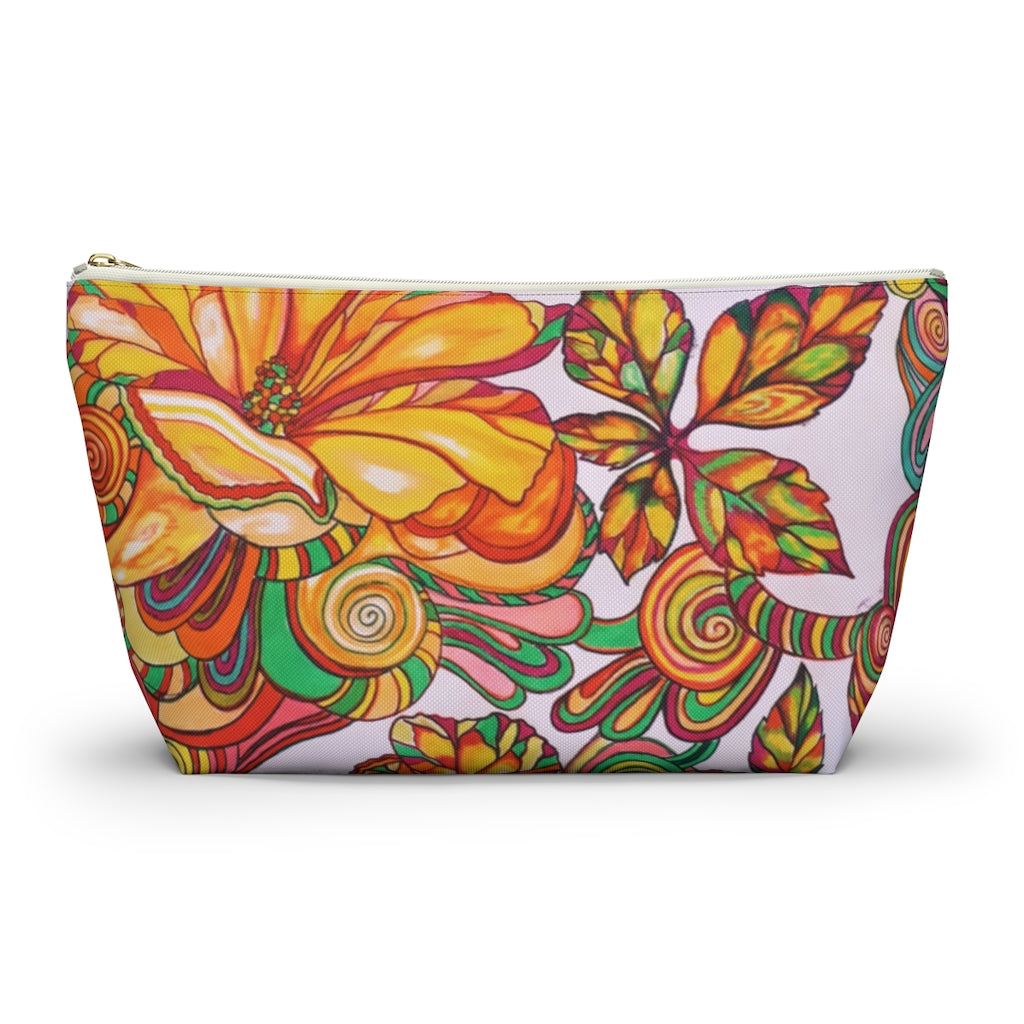 Artsy Floral Accessory Pouch