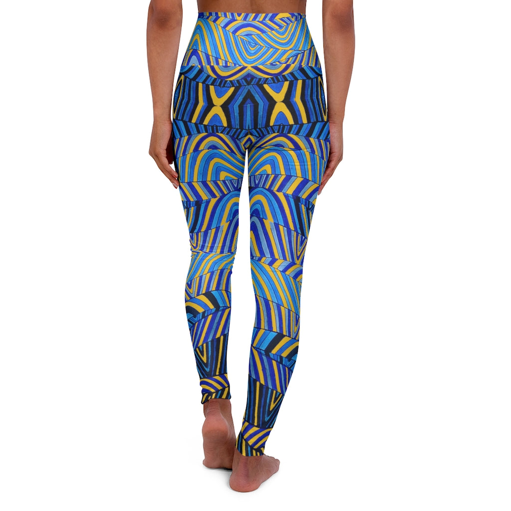 Yellow Sonic Yoga Leggings