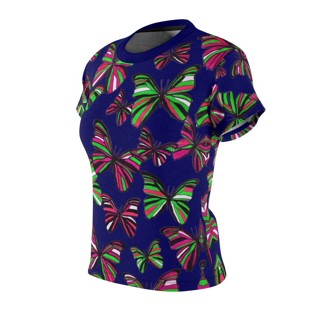 Butterflies AOP Navy T-shirt