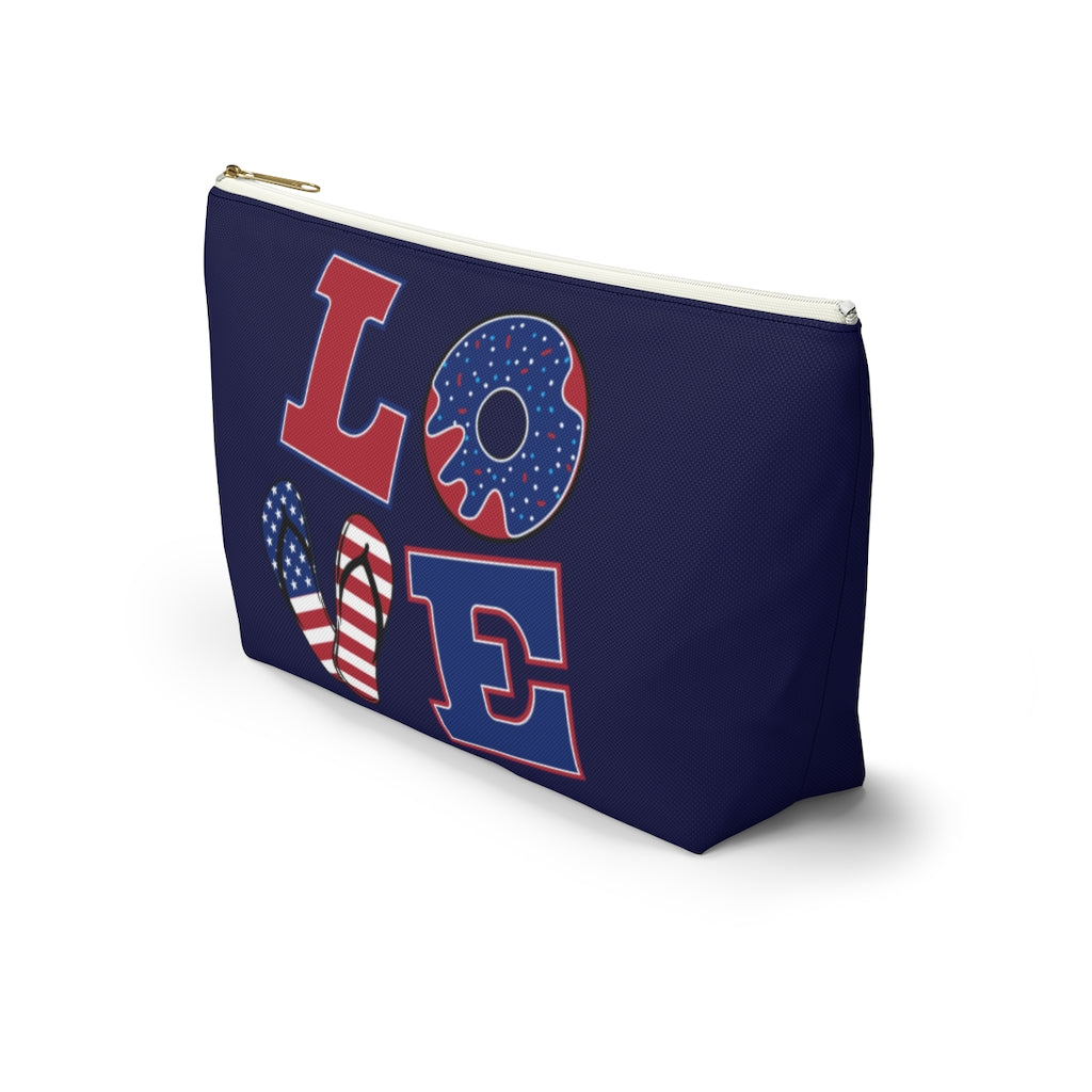 Love Navy Accessory Pouch