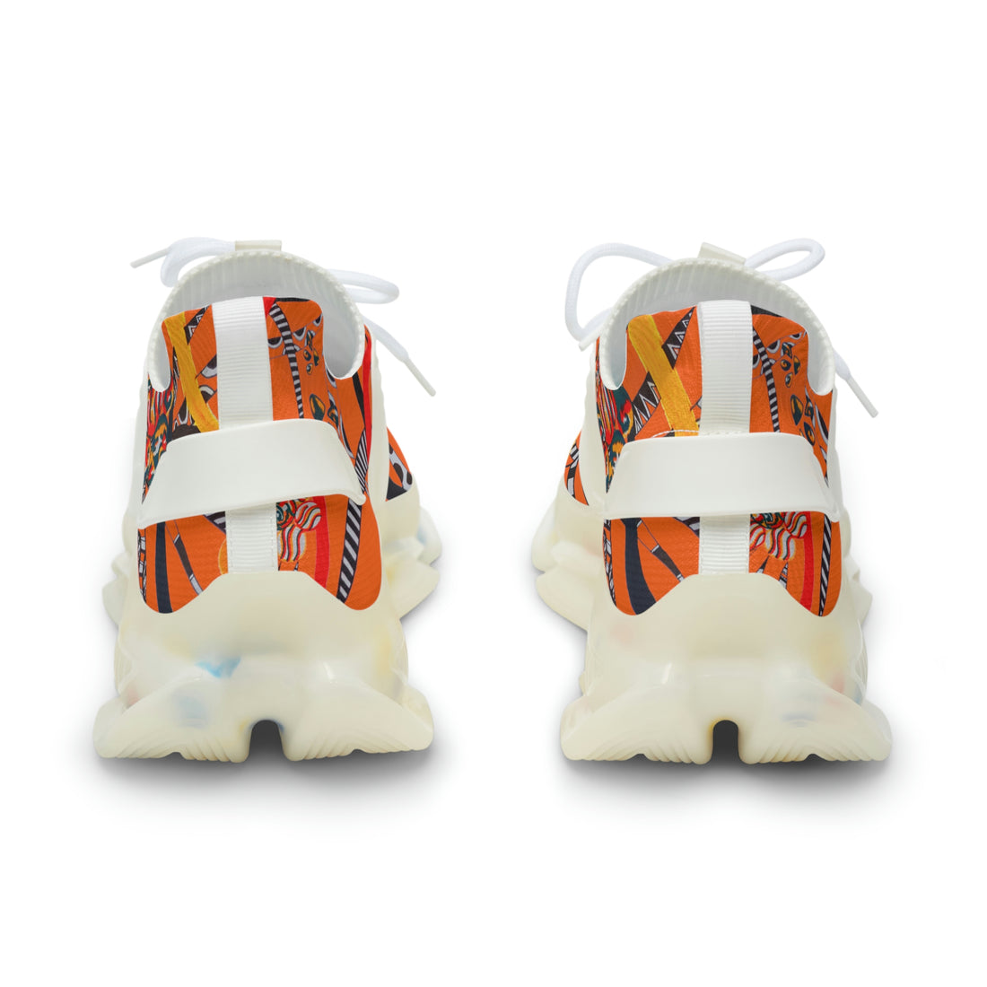 Orange Wildly Wicked OTT Men's Mesh Knit Sneakers