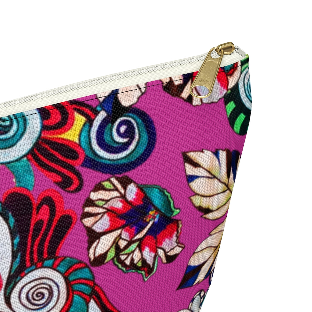 Floral Pop Magenta Accessory Pouch