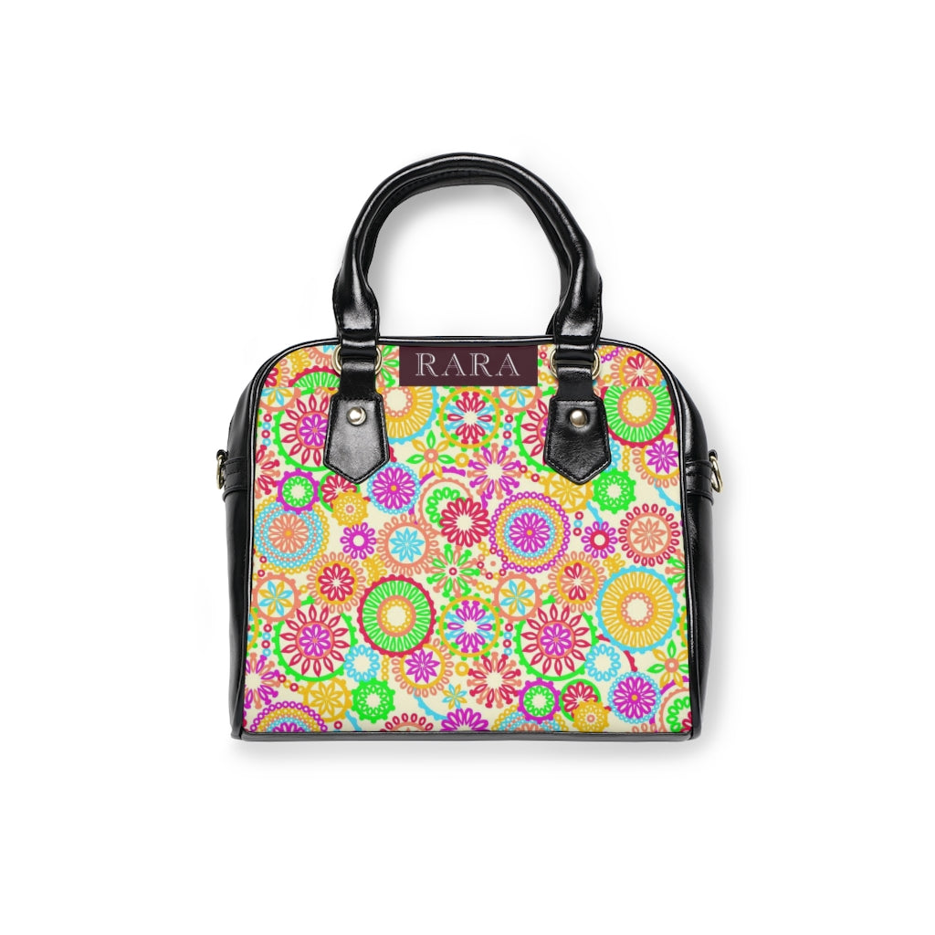 lemon bohemian print handbag