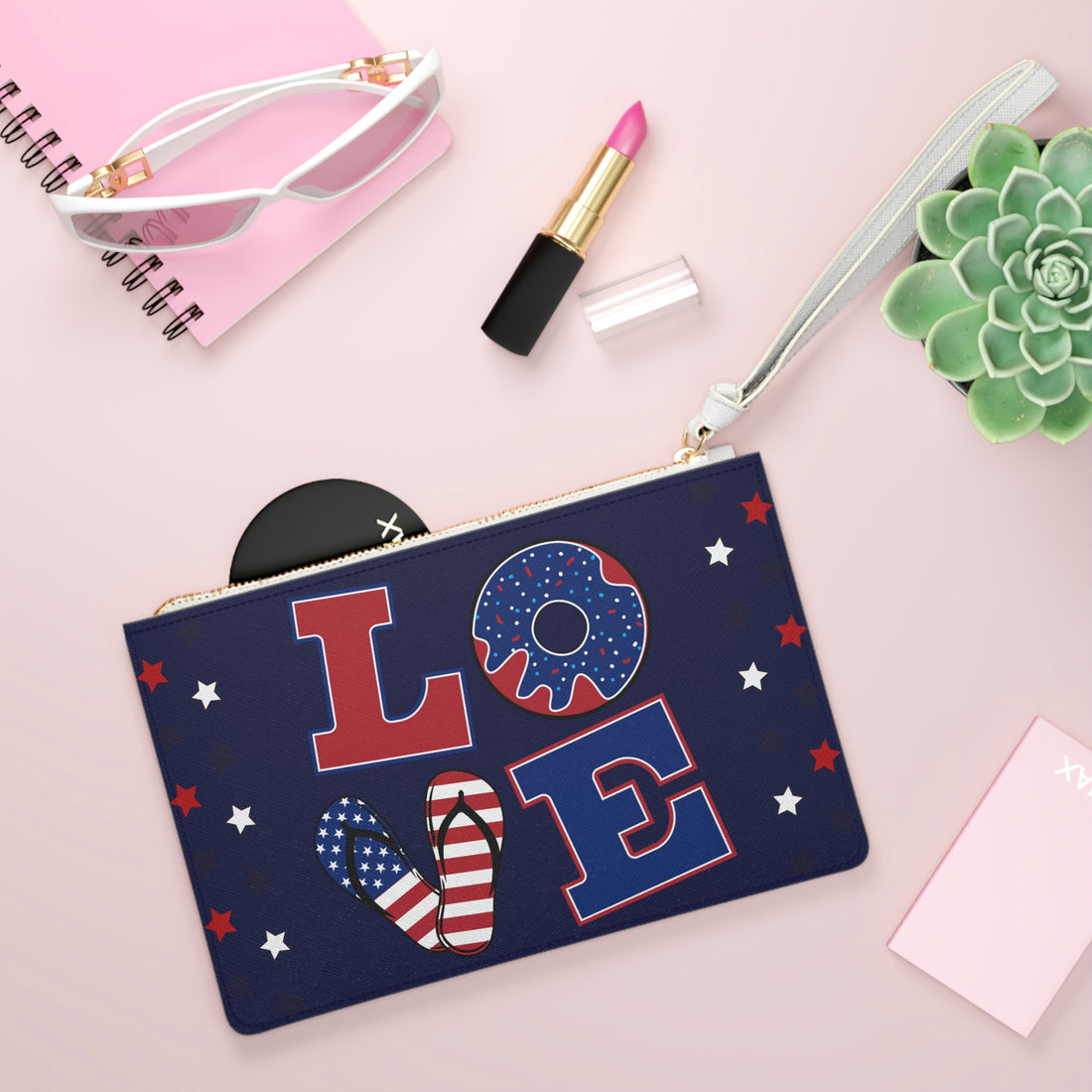 Ink American Love Clutch Bag
