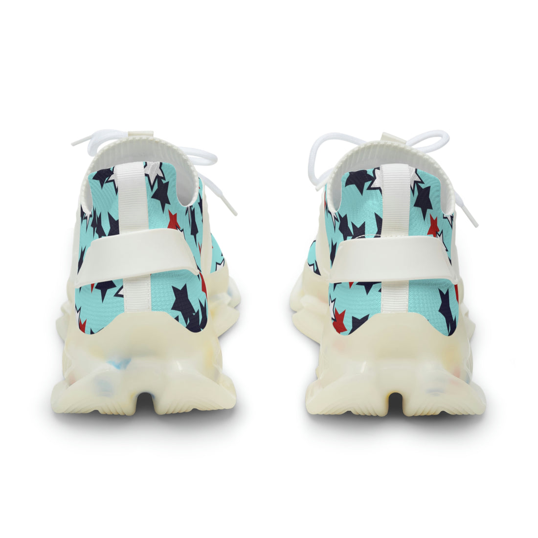 Icy Blue Starboy OTT Men's Mesh Knit Sneakers