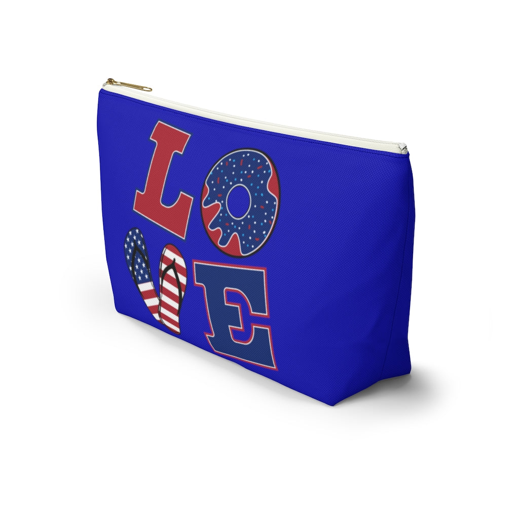 Love Blue Accessory Pouch