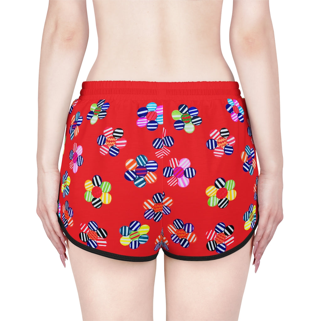Red Candy Florals Relaxed Shorts