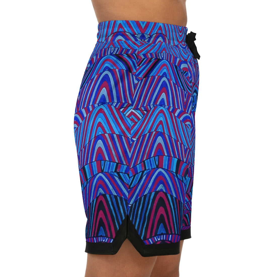 Orchid Sonic Basketball Rib Shorts (AOP)
