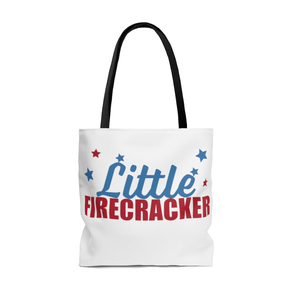 AOP Fire Cracker White Tote Bag