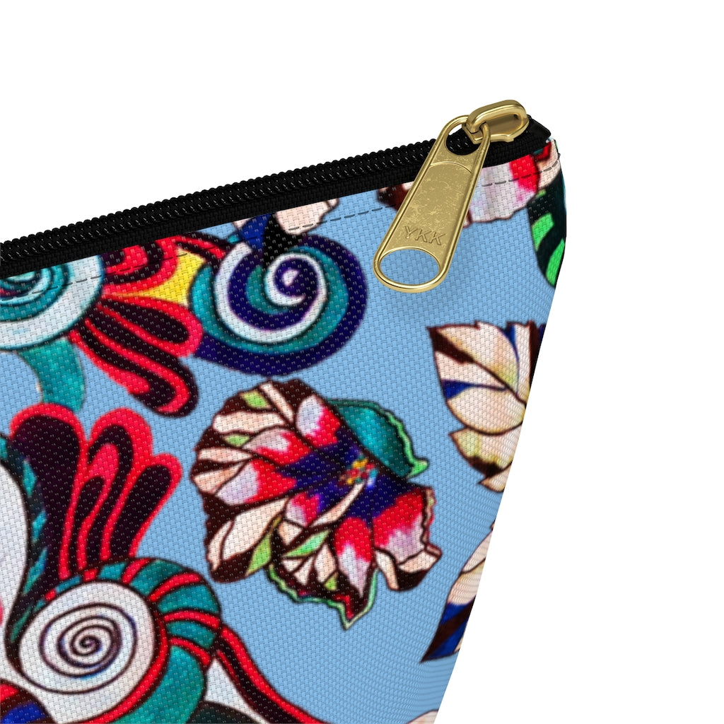 Floral Pop Sky Accessory Pouch