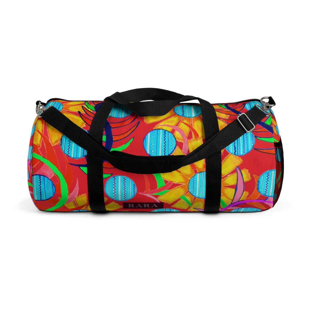 Sunflower Scarlet Duffel Bag