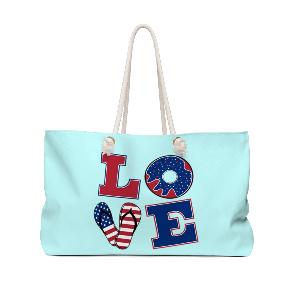 Icy American Love Weekender Bag