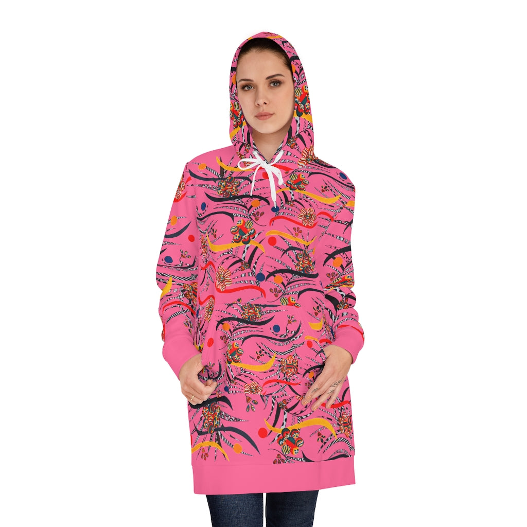 Rose Wilderness Hoodie Dress (AOP)