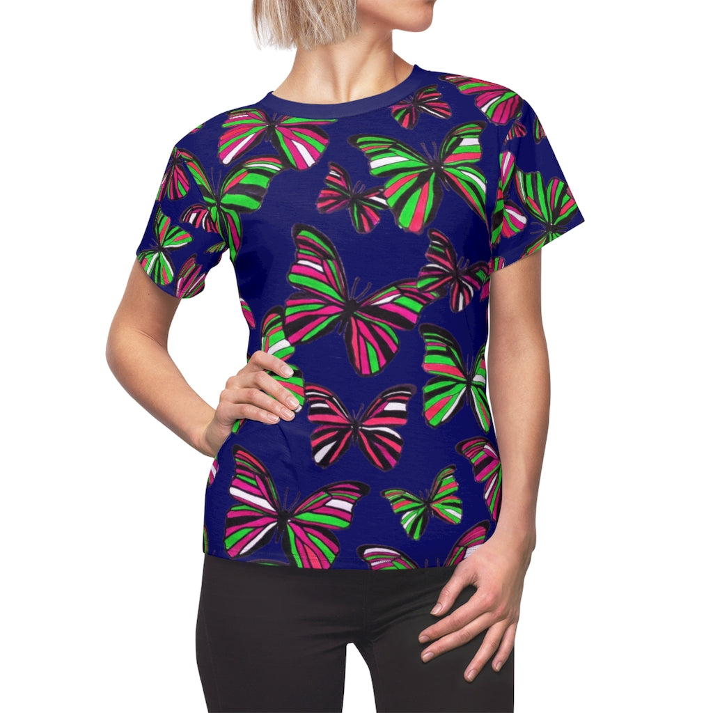Butterflies AOP Navy T-shirt
