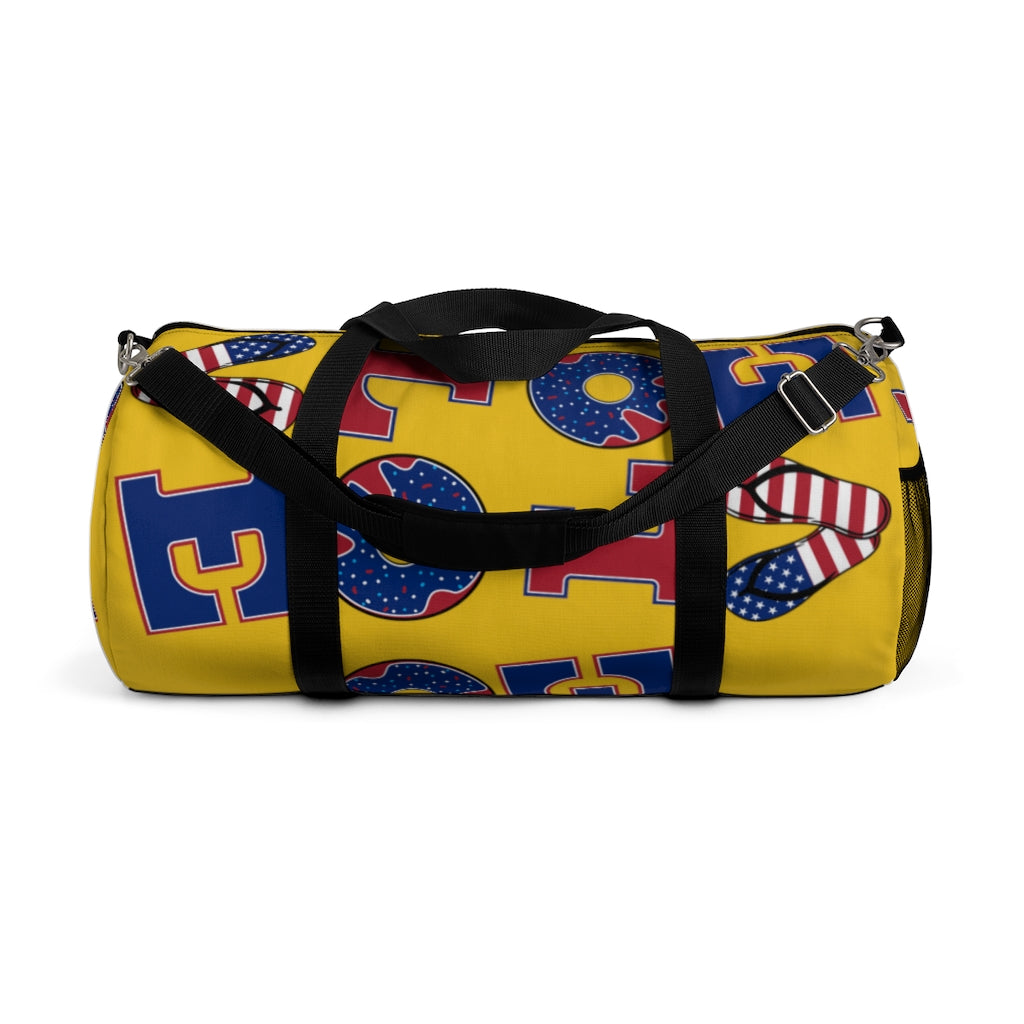American Love Yellow Duffel Bag