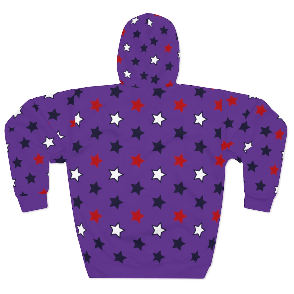Purple Star Lit Pullover Hoodie