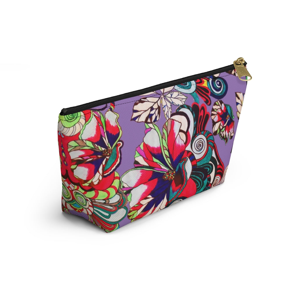Floral Pop Lilac Accessory Pouch
