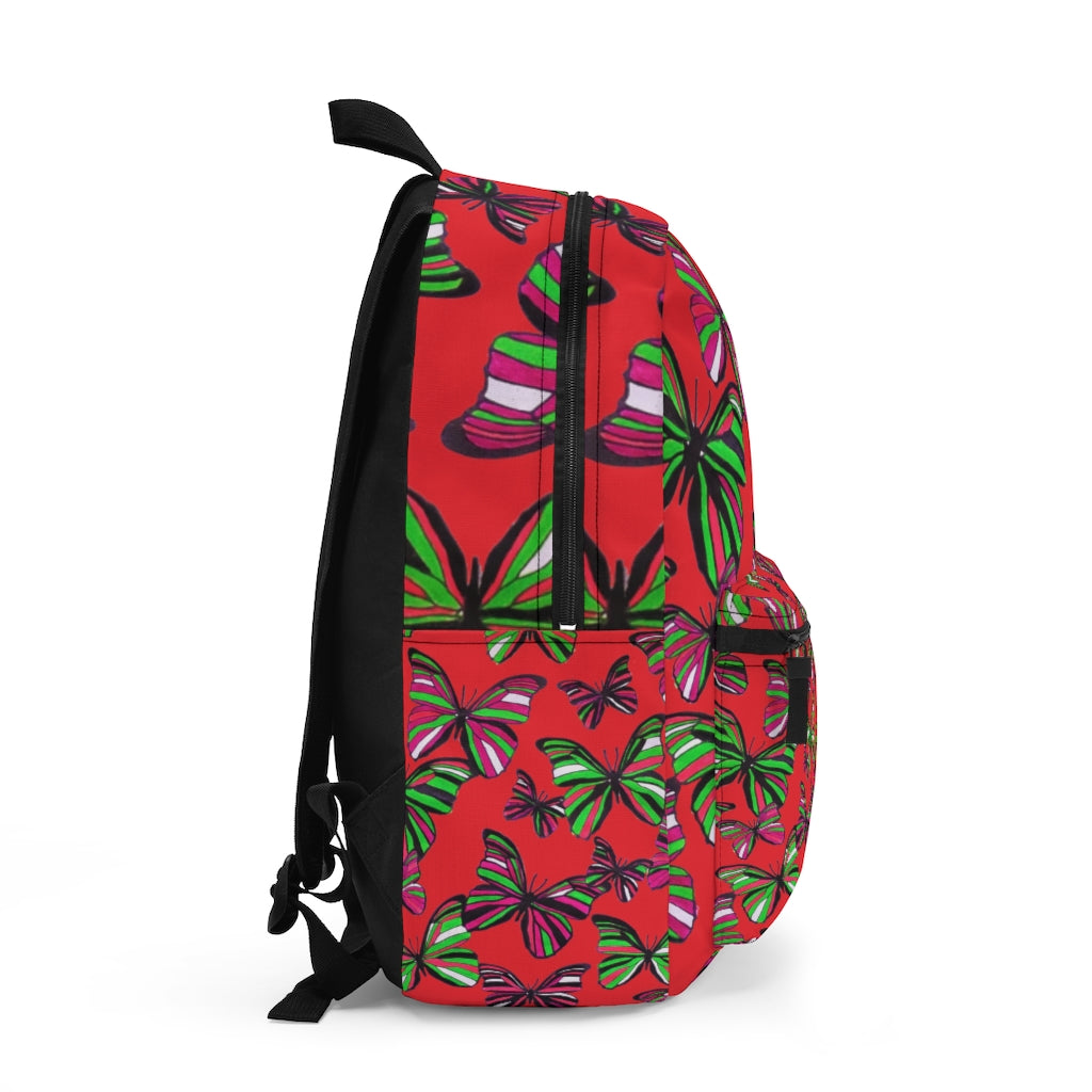 Butterflies Red Backpack