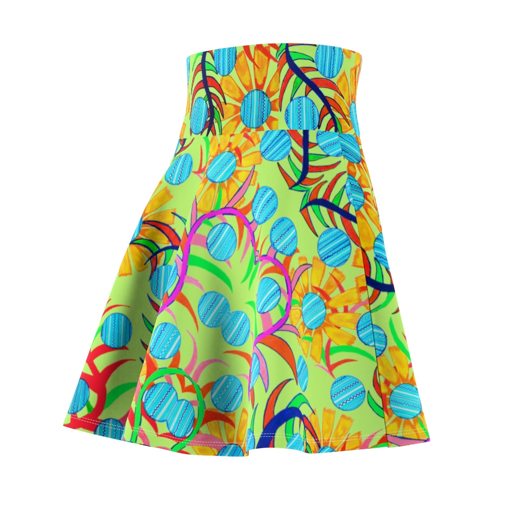 Sunflower Lime Skater Skirt