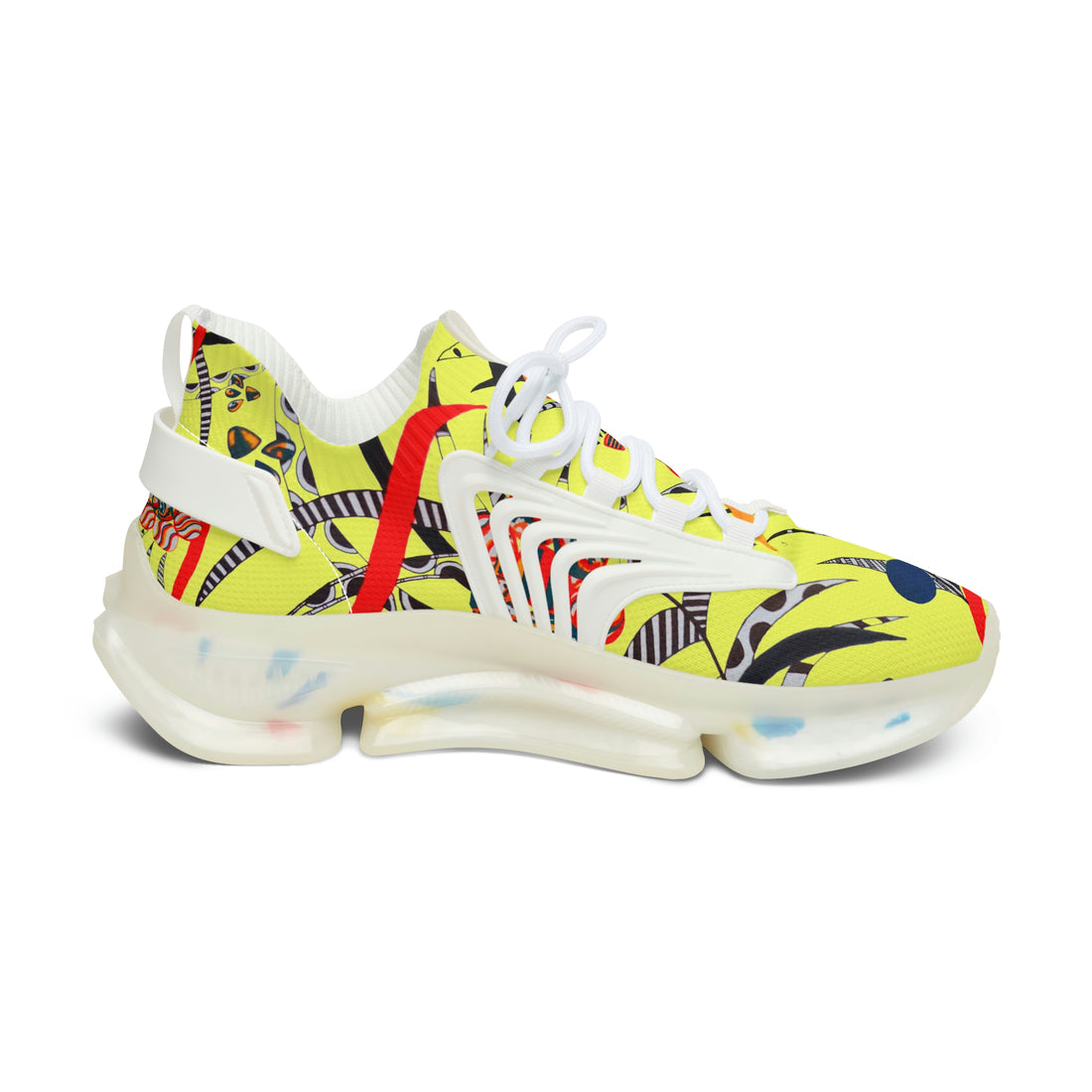 canary women's  floral and animal print mesh knit sneakers
