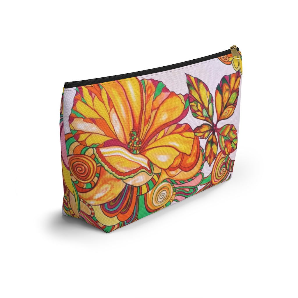 Artsy Floral Accessory Pouch