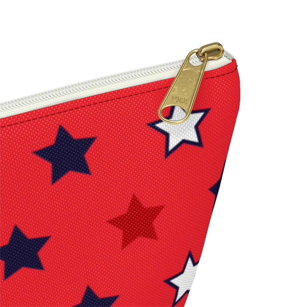 Starry Red Accessory Pouch
