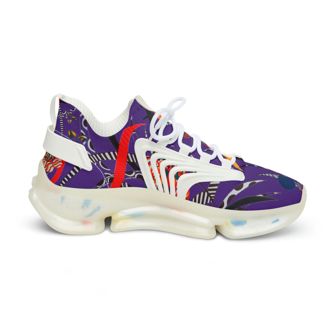 Purple Wildly Wicked OTT Men's Mesh Knit Sneakers