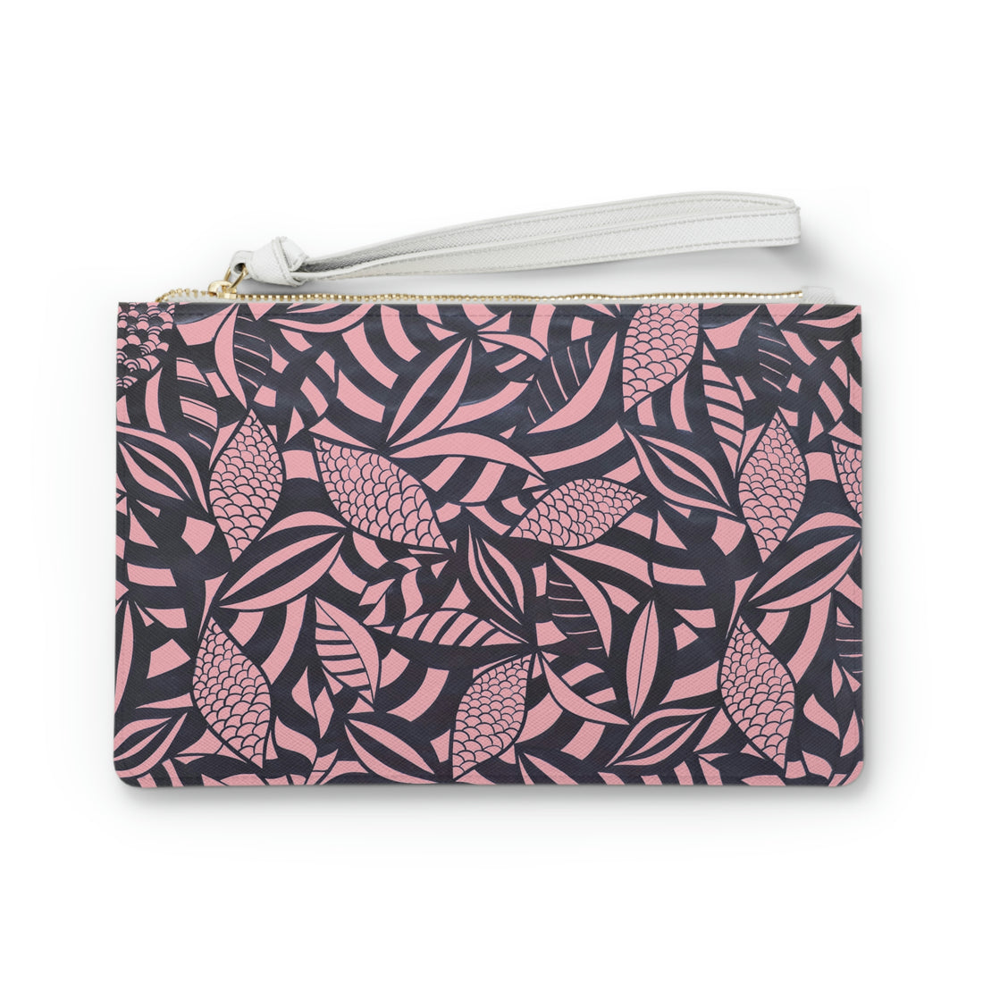 Blush Tropical Minimalist Clutch Bag