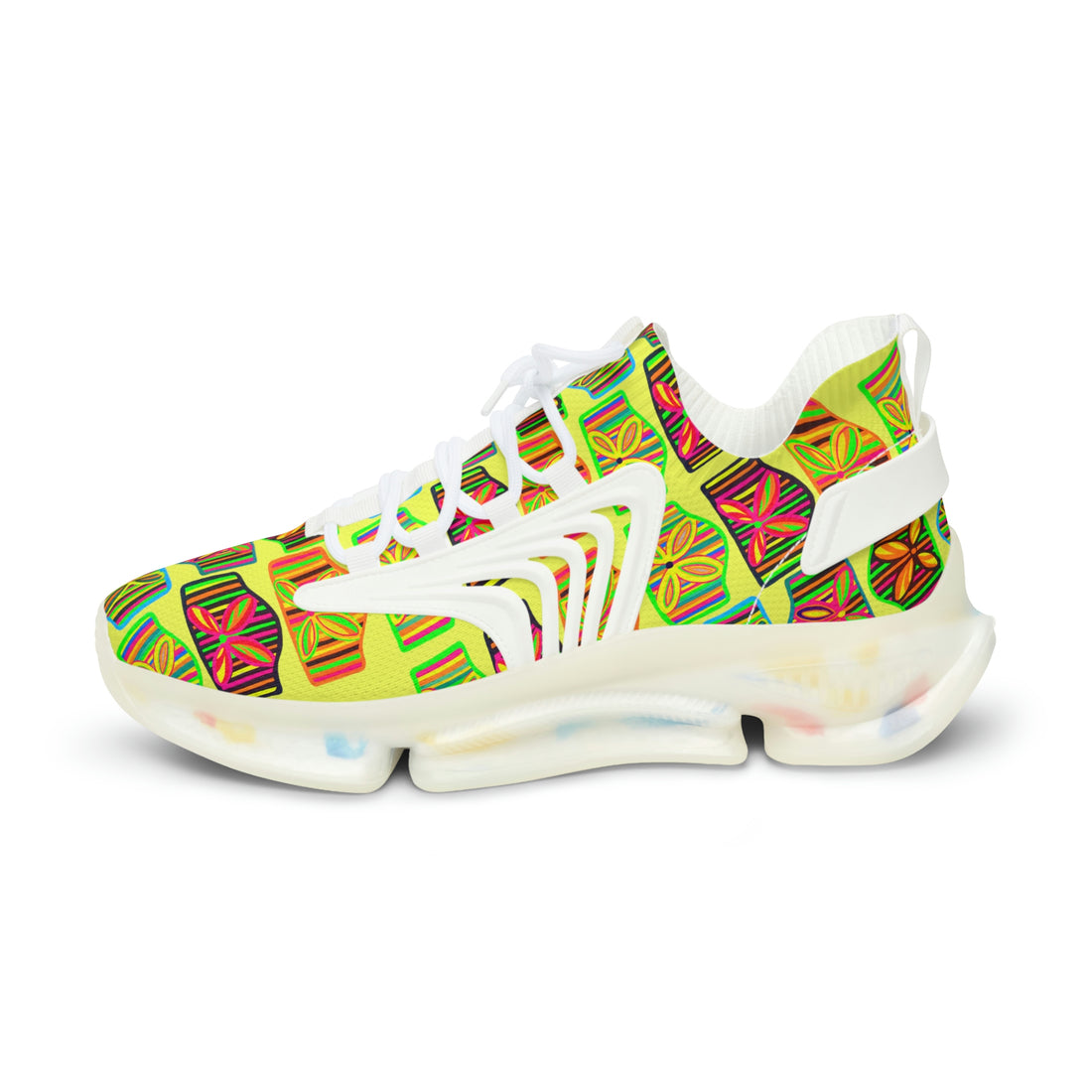 Canary Deco Print OTT Men's Mesh Knit Sneakers
