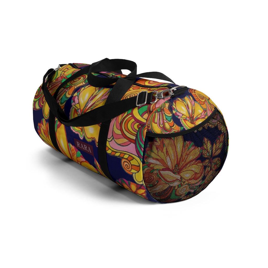 Artsy Floral Ink Duffel Bag