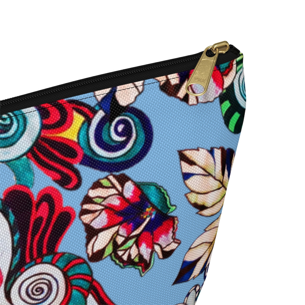 Floral Pop Sky Accessory Pouch