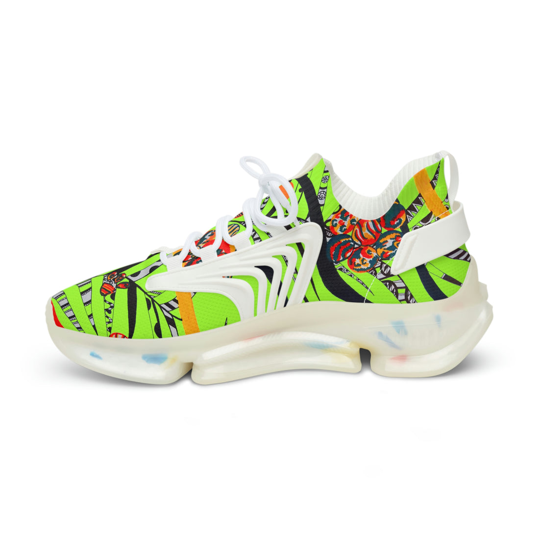 Lime Green Wildly Wicked OTT Men's Mesh Knit Sneakers