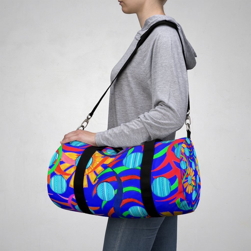 Sunflower Electric Blue Duffel Bag
