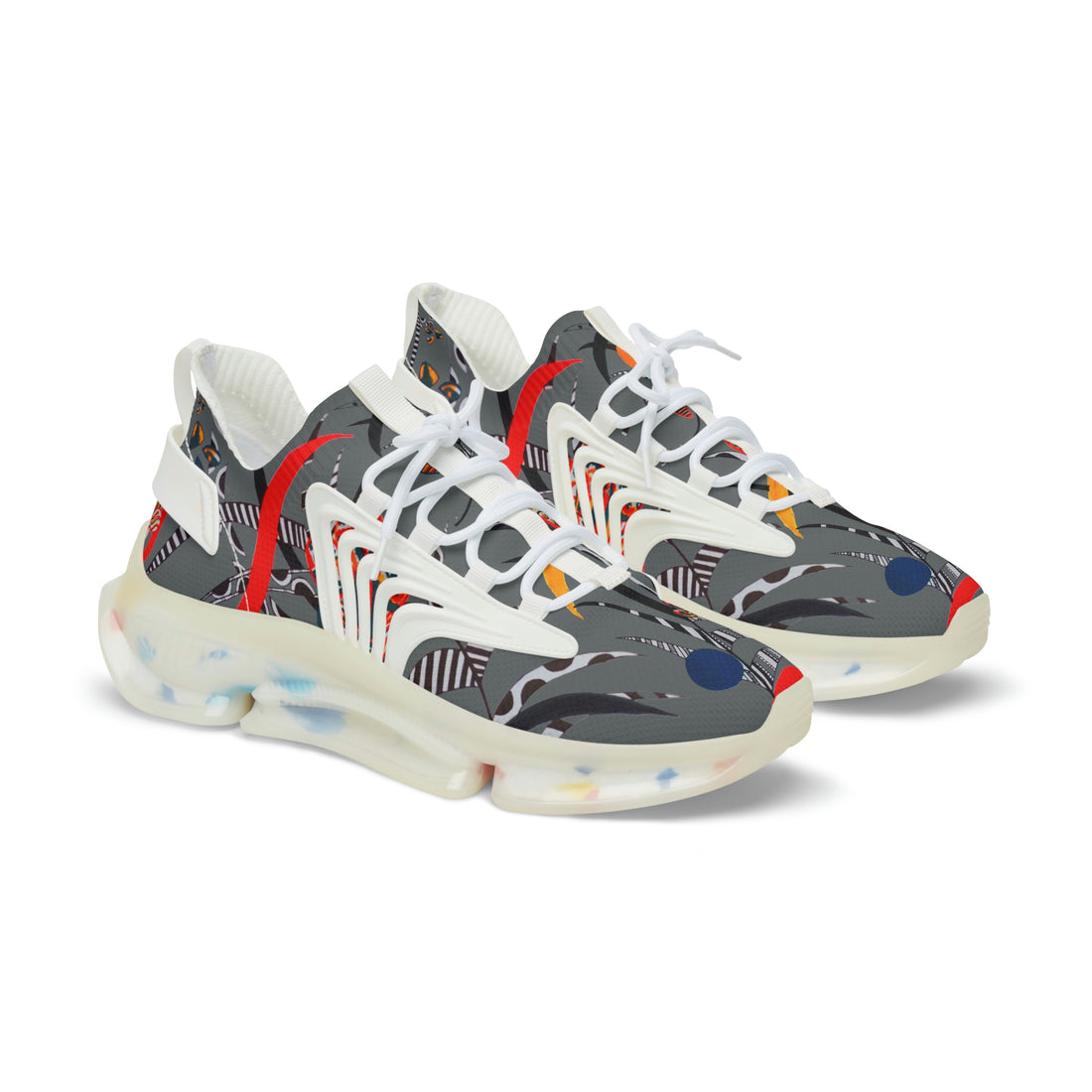 Ash Grey Wildly Wicked OTT Men's Mesh Knit Sneakers