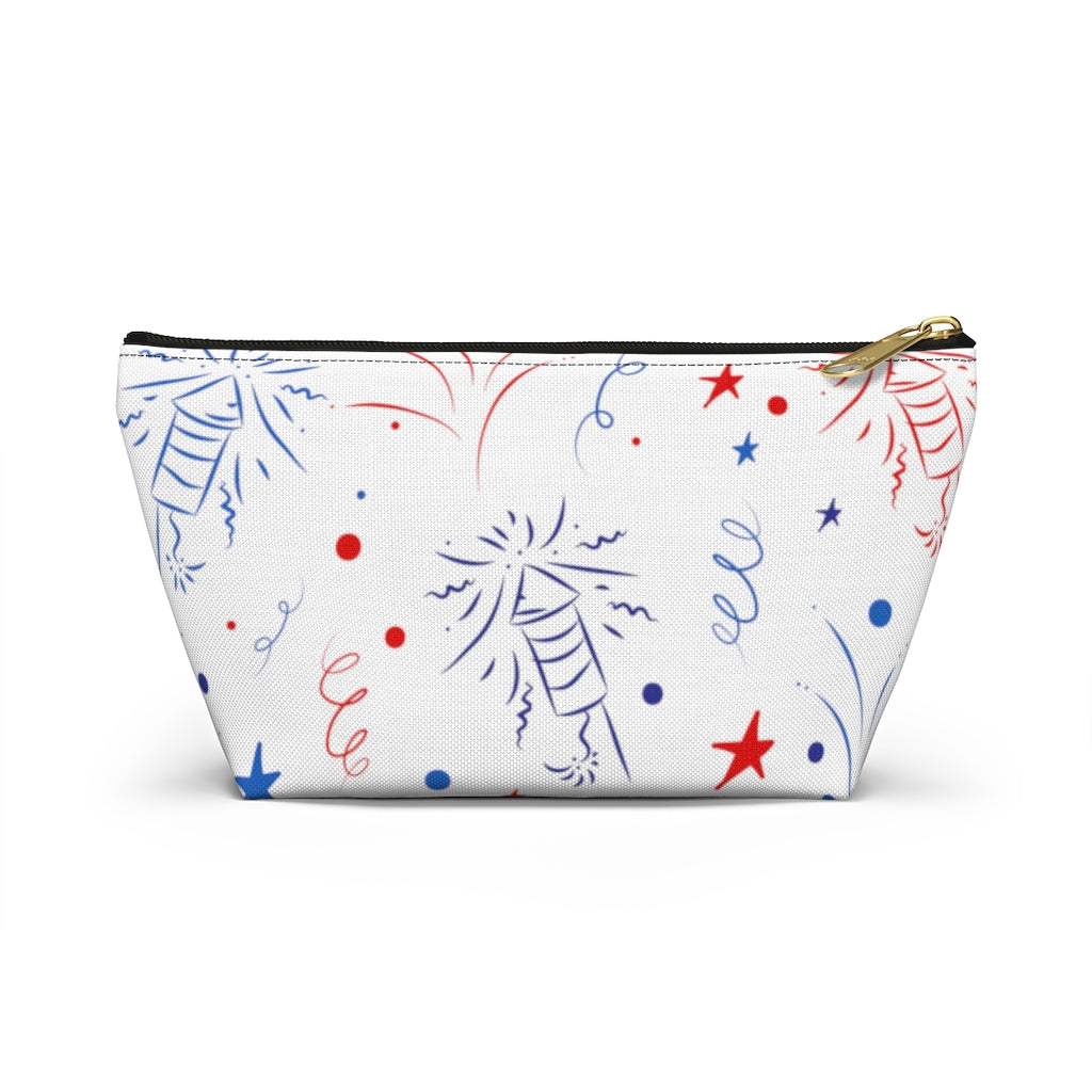 Firecracker White Accessory Pouch