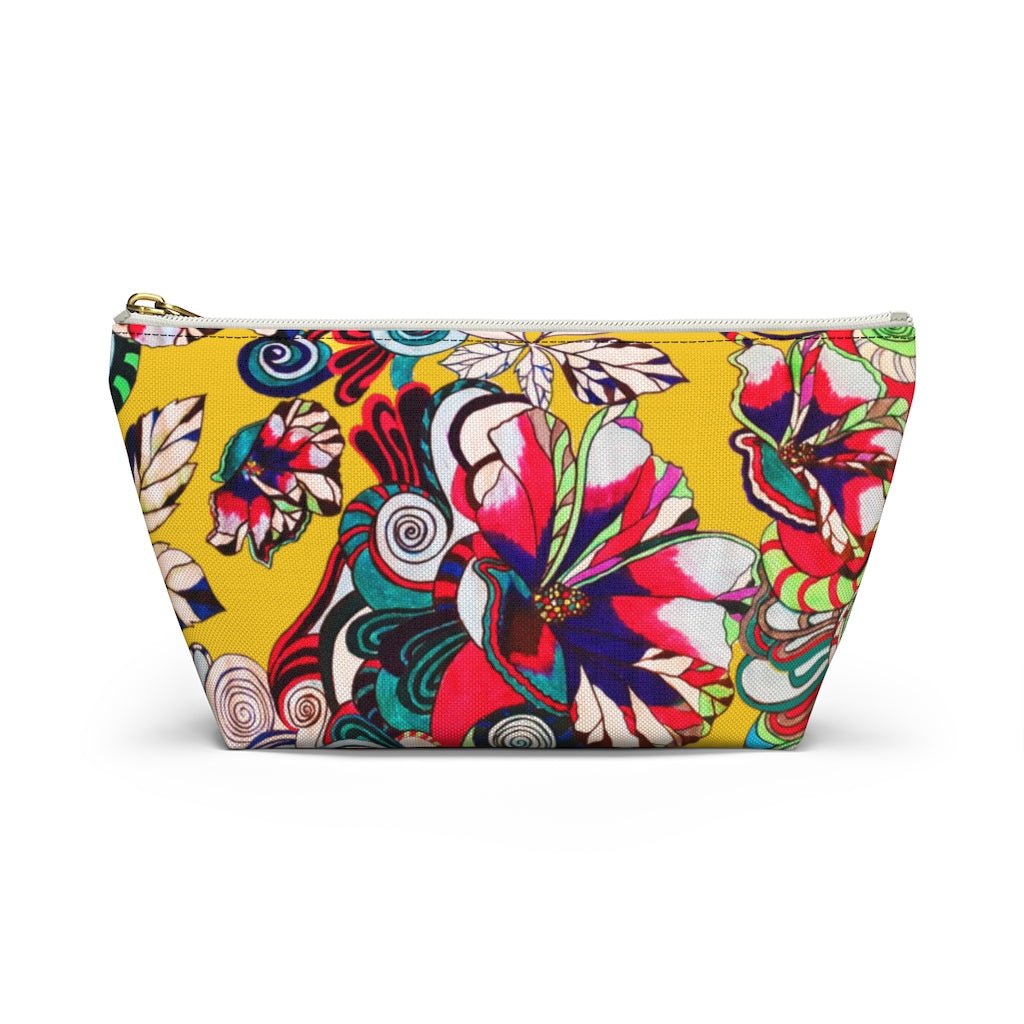 Floral Pop Yellow Accessory Pouch
