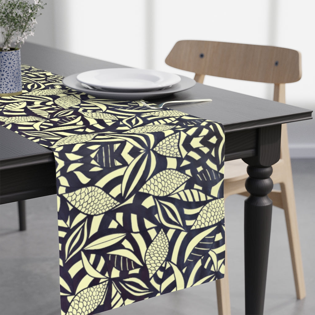 Tropical Cream Table Runner