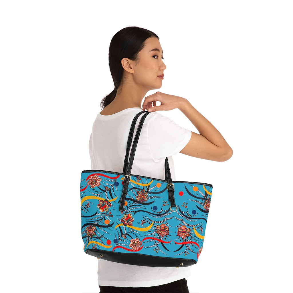Aqua Wilderness PU Leather Shoulder Bag